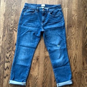 Jcrew slim broken in boyfriend jeans